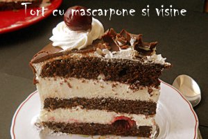 Tort cu mascarpone si visine