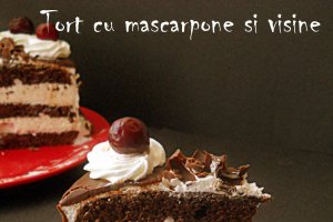 Tort cu mascarpone si visine