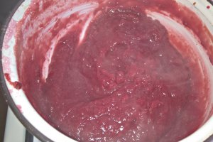 Prajitura cu crema de ciocolata neagra si alba, bezea si fructe