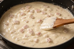 Reteta gustoasa de paste cremoase cu sos de smantana si usturoi