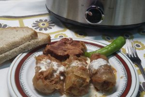 Sarmale cu varza dulce la slow cooker Crock-Pot