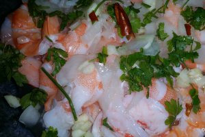 Ceviche sau Creveti marinati