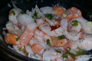Ceviche sau Creveti marinati