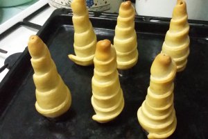 Desert cornete cu crema de vanilie si mascarpone