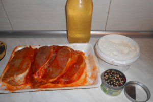 Cotlet de porc cu sos de piper