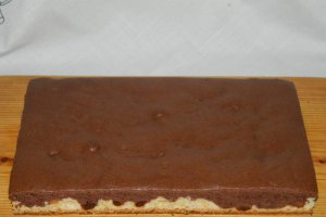 Prajitura din albusuri cu cacao si stafide