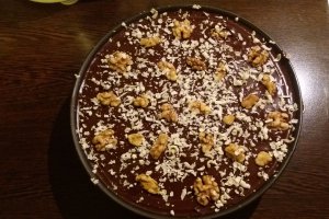 Tort de biscuiti cu crema de branza si ciocolata alba