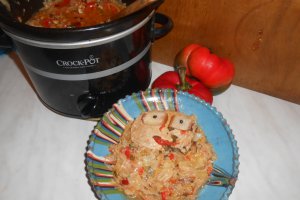 Varza dulce cu cotlet si sunca la slow cooker Crock-Pot