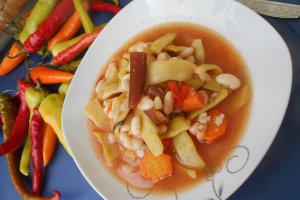 Ciorba de fasole verde si fasole boabe