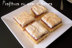Reteta de prajitura cu gem si bezea simpla si delicioasa