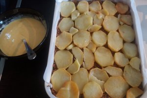 Musaca de cartofi si vinete cu carne
