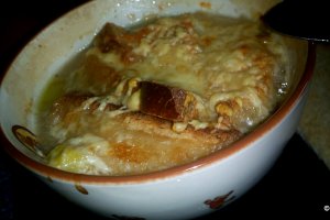 Supa de praz gratinata