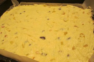 Prajitura cu fructe si nuca de cocos