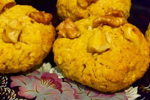 Biscuiti cu unt de cocos si nuci