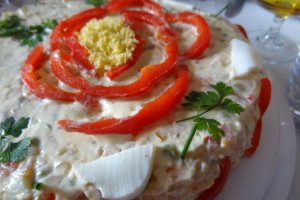 Rassols - Salata ruseasca cu somon si ton