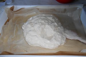 Placinta cu branza dulce si ciocolata alba