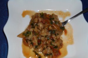 Tocanita cu ciuperci champignon