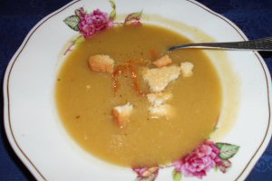 Supa crema de legume cu ardei copt