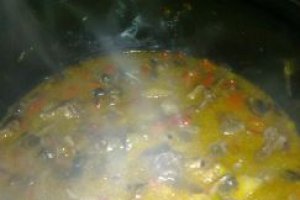 Tocanita de tap cu garnitura de quinoa