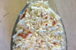 Tagliatelle cu dovlecei, ciuperci si carne tocata de tap