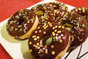 Gogosi glazurate de post, la cuptor