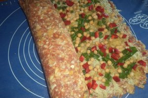 Rulada din carne tocata la cuptor cu pilaf de orez