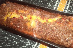 Rulada din carne tocata la cuptor cu pilaf de orez