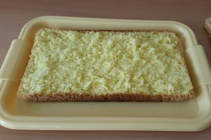 Prajitura cu crema si glazura de ciocolata