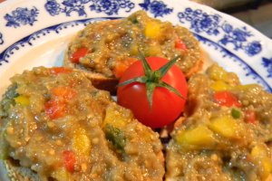 Salata de vinete cu ardei si chimen
