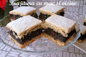 Prajitura cu mac si visine
