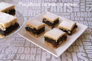 Prajitura cu mac si visine