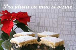 Prajitura cu mac si visine