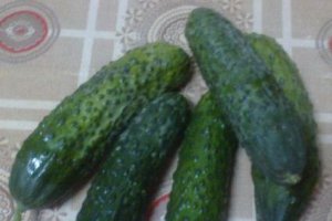 Friptura de miel cu fasole verde si salata de castraveti