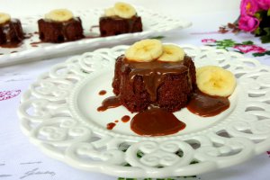 Briose cu cacao si banane