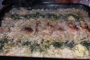 Pilaf cu cartofi la cuptor