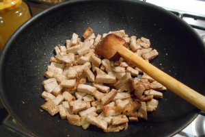 Salata cu carne si clementine
