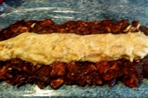 Salam de biscuiţi, reţetă in doua culori