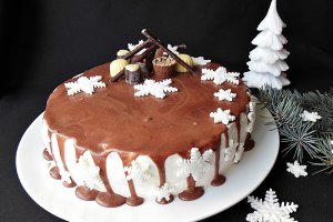 Tort cu crema de ness si aroma de portocala