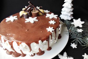 Tort cu crema de ness si aroma de portocala