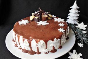Tort cu crema de ness si aroma de portocala