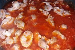 Mancarica de pipote cu piure de cartofi
