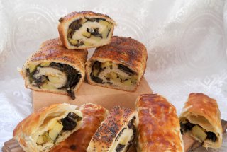 Strudel cu cartofi si ghebe
