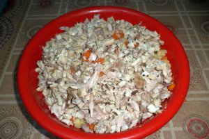 Tort din salata de boeuf light
