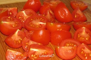 Spaghetti cu passata si creveti