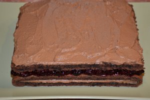 Prajitura cu mure, ciocolata si crema mascarpone