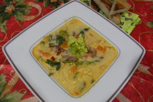 Supa de salata verde cu galuste de faina alba