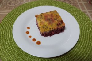 Omleta la cuptor cu sfecla, seminte de in si fulgi de ovaz