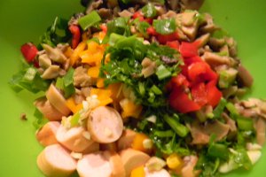 Salata cu ciuperci si cremvusti II