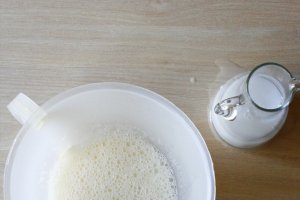Waffle cu lapte de cocos si biscuiti