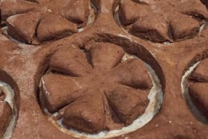 Crostoli cu cacao si nutella